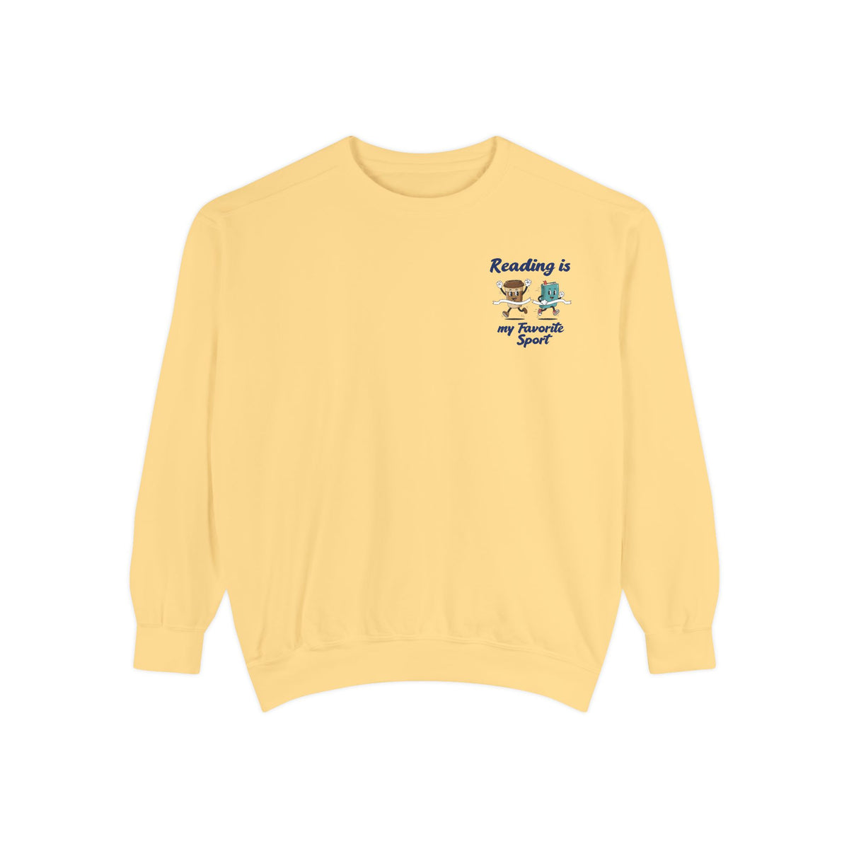Reading Is My Favorite Sport Sweatshirt — Light Colors