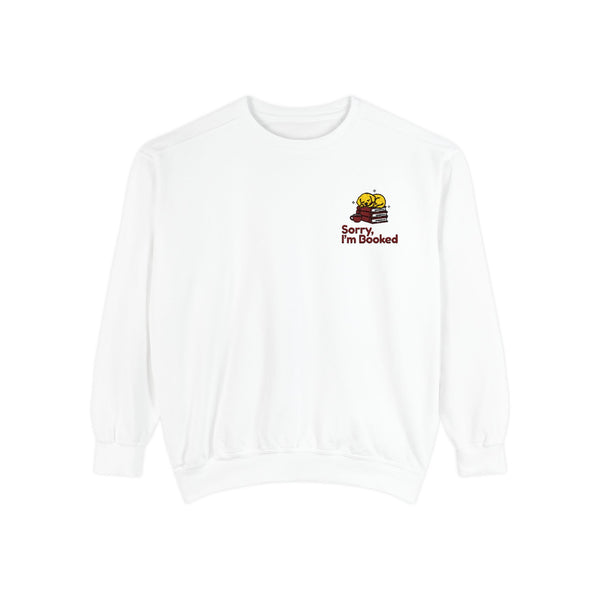 Sorry, I'm Booked Sweatshirt — Light Colors