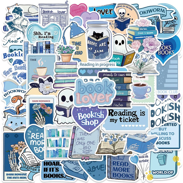 Literary Reading Sticker Pack — 50 Pieces