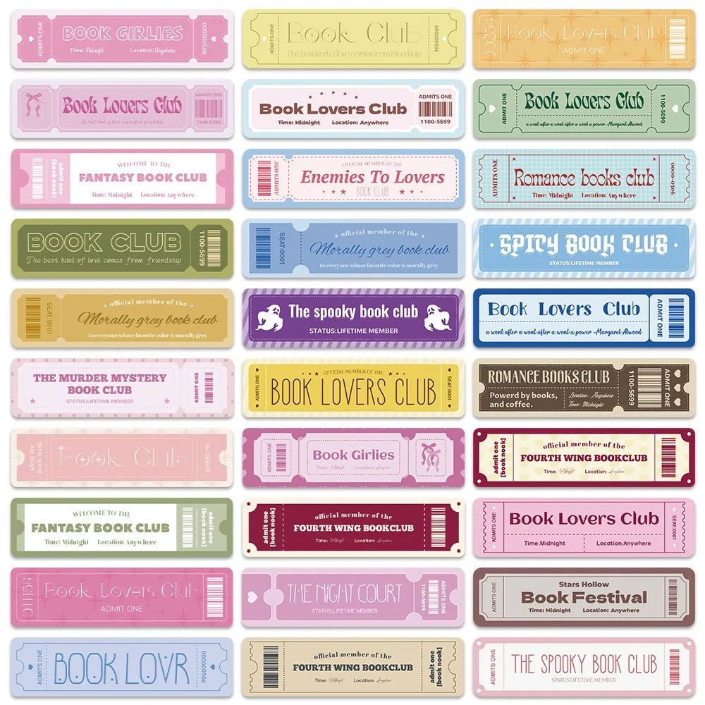 Bookish Bookmark Set — 30 Pieces