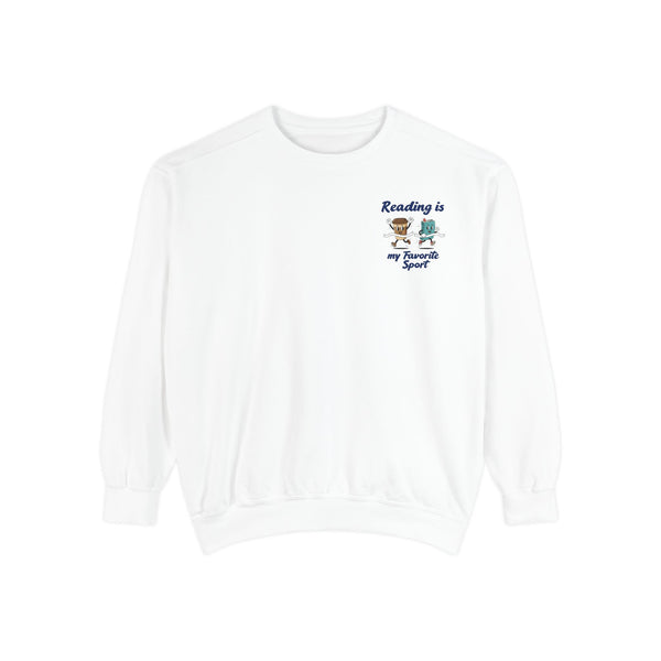 Reading Is My Favorite Sport Sweatshirt — Light Colors