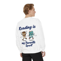 Reading Is My Favorite Sport Sweatshirt — Light Colors