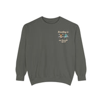 Reading Is My Favorite Sport Sweatshirt - Beige Letters