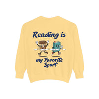 Reading Is My Favorite Sport Sweatshirt — Light Colors