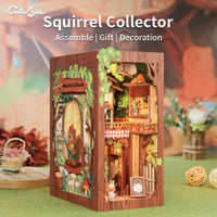 Bookstore Book Nook DIY Miniature Dollhouse Kit with Light