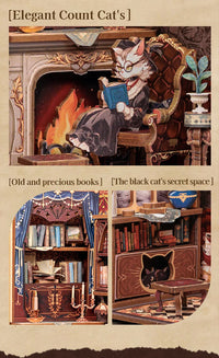 Retro Bookshop DIY Book Nook Kit — Wooden Bookshelf Insert