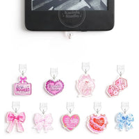 Bookish Slogan Charm Dust Plug — Pick Your Mood
