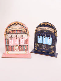 Wooden "Books Read This Year" Tally Display