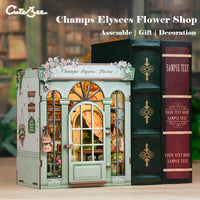 Bookstore Book Nook DIY Miniature Dollhouse Kit with Light