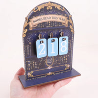 Wooden "Books Read This Year" Tally Display