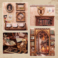 Bookstore Book Nook DIY Miniature Dollhouse Kit with Light