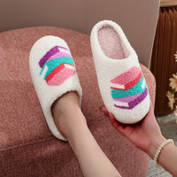 Stacked Books Plush Slippers
