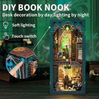 Bookstore Book Nook DIY Miniature Dollhouse Kit with Light