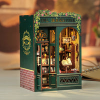 Retro Bookshop DIY Book Nook Kit — Wooden Bookshelf Insert