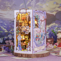 Bookstore Book Nook DIY Miniature Dollhouse Kit with Light
