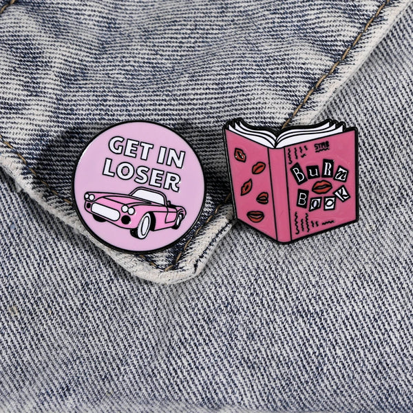 Burn Book Enamel Pin Set — Get In Loser Edition