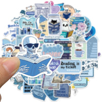Literary Reading Sticker Pack — 50 Pieces