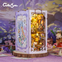 Bookstore Book Nook DIY Miniature Dollhouse Kit with Light