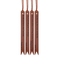 Leather Bible Verse Bookmark
