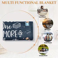Just One More Chapter Fleece Throw Blanket