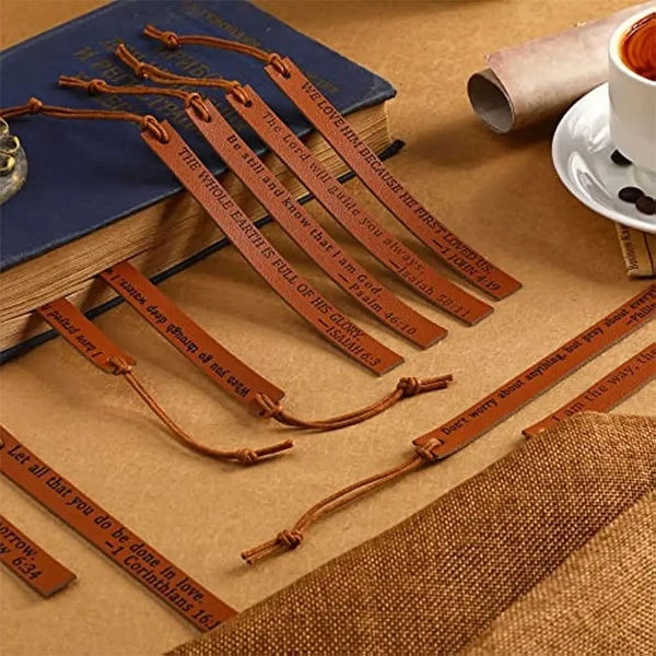 Leather Bible Verse Bookmark