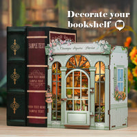 Bookstore Book Nook DIY Miniature Dollhouse Kit with Light