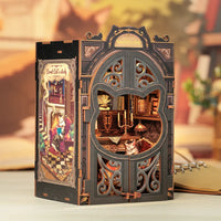 Bookstore Book Nook DIY Miniature Dollhouse Kit with Light