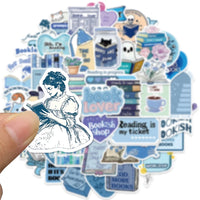 Literary Reading Sticker Pack — 50 Pieces