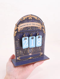 Wooden "Books Read This Year" Tally Display