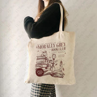 Morally Grey Book Club Tote Bag