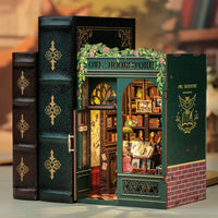 Bookstore Book Nook DIY Miniature Dollhouse Kit with Light