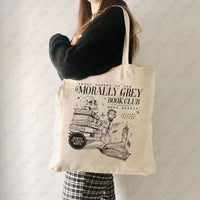 Morally Grey Book Club Tote Bag