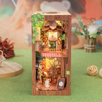 Bookstore Book Nook DIY Miniature Dollhouse Kit with Light