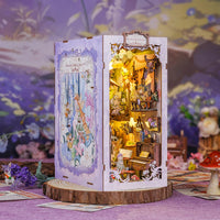 Bookstore Book Nook DIY Miniature Dollhouse Kit with Light