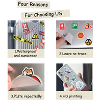 Literary Reading Sticker Pack — 50 Pieces