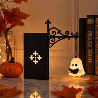 Vintage Bookshelf Lantern Night Light