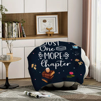 Just One More Chapter Fleece Throw Blanket