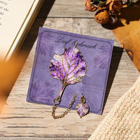 Vintage Leaf Metal Bookmark