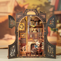 Bookstore Book Nook DIY Miniature Dollhouse Kit with Light