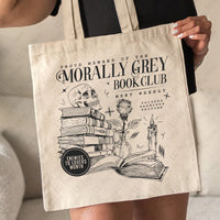Morally Grey Book Club Tote Bag