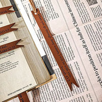 Leather Bible Verse Bookmark