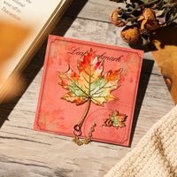 Vintage Leaf Metal Bookmark