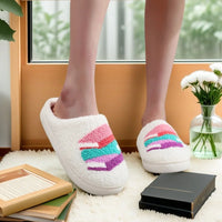 Stacked Books Plush Slippers