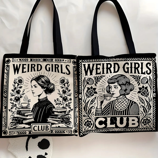 Weird Girls Club Vintage Tote Bag