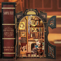Retro Bookshop DIY Book Nook Kit — Wooden Bookshelf Insert