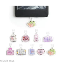 Bookish Slogan Charm Dust Plug — Pick Your Mood