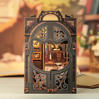 Bookstore Book Nook DIY Miniature Dollhouse Kit with Light