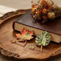 Vintage Leaf Metal Bookmark
