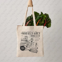 Morally Grey Book Club Tote Bag