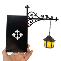 Vintage Bookshelf Lantern Night Light